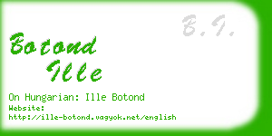 botond ille business card